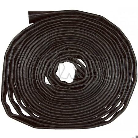 Dixon Uncoupled Washdown Hose, 2-1/2 in, 50 ft L, 200 psi, Nitrile, Domestic WDH25BK50UC